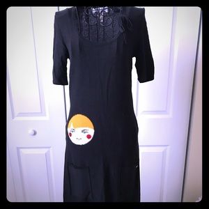 Authentic used Sonia Rykiel black dress.